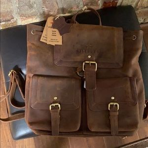 Finelaer genuine leather backpack